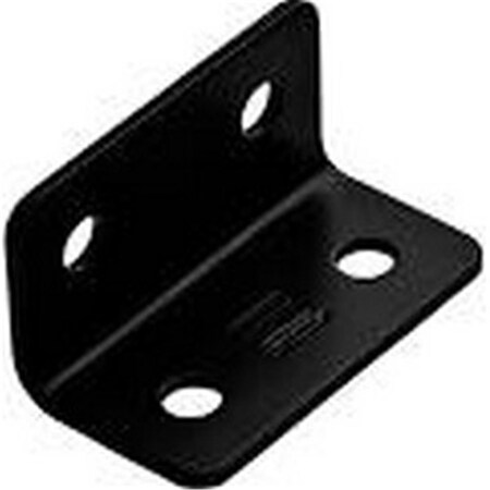 National Mfg 0.75 x 0.5 in. Heavy Duty Corner Brace - Black NM266478
